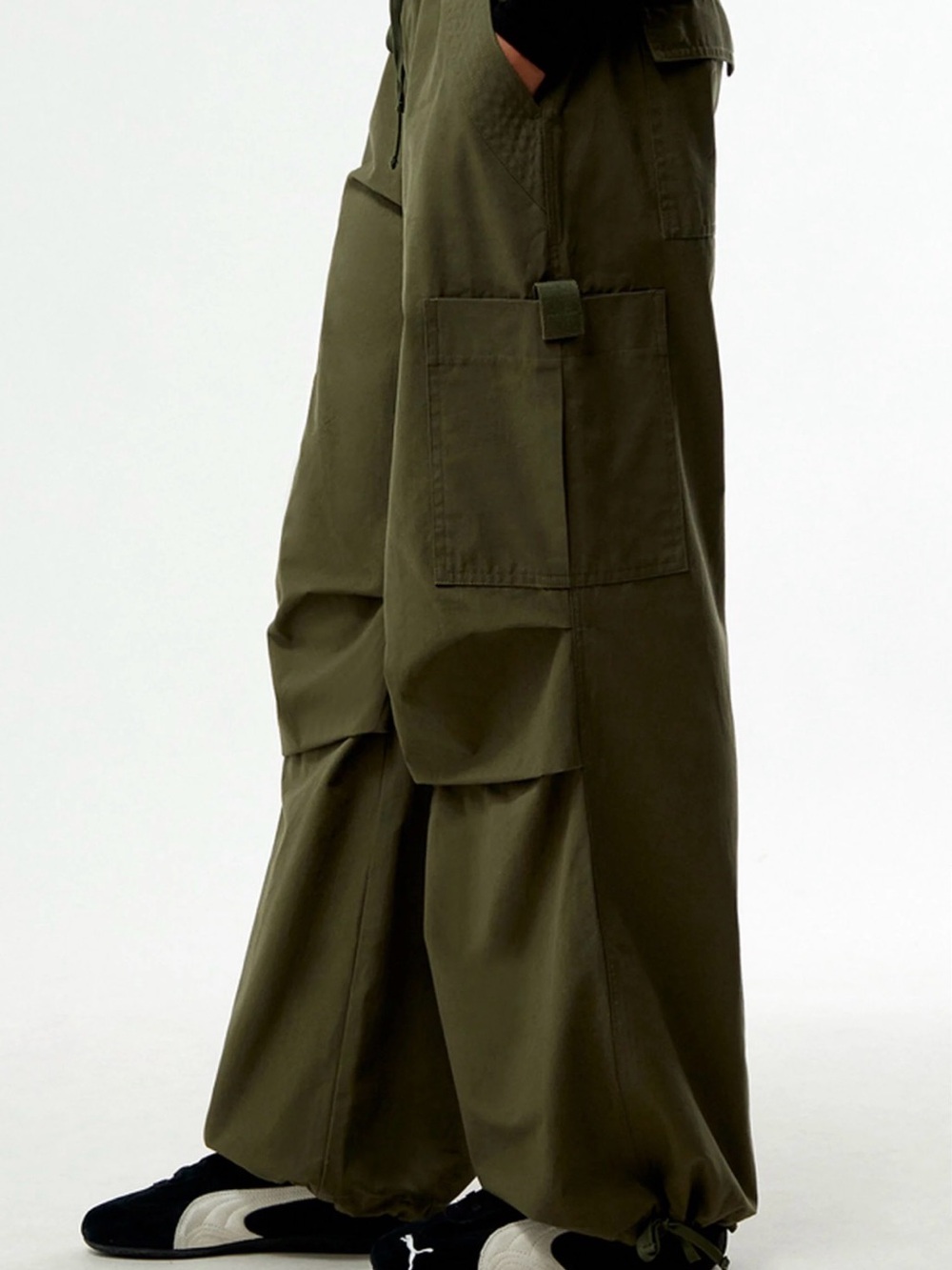 PacSun Beige Wide-Leg Cargo Pants - Picture 11 of 12